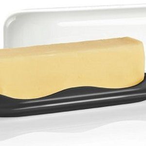 Tupperware ® NEW! Impressions BLACK base Butter Dish